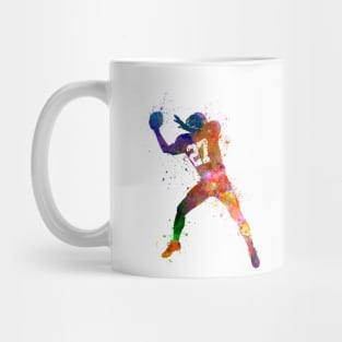 American football in watercolor Mug